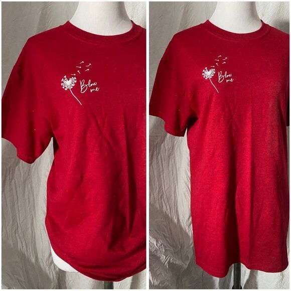 “Blow Me”, Custom Dandelion Graphic, Unisex Tee - Picture 10 of 15